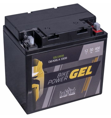 Intact Bike-Power GEL Motorradbatterie GEL53030 30Ah (DIN...