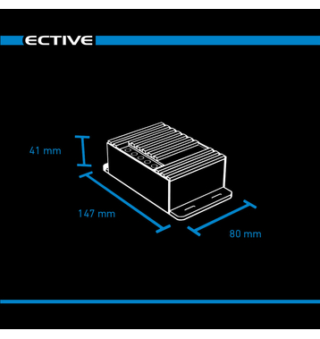 ECTIVE DSC 12 MPPT Dual Solar-Laderegler fr zwei 12V Batterien 165Wp 50V 12A