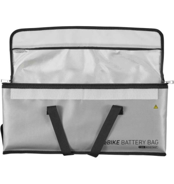Accurat Bike Battery Bag feuerhemmende E-Bike Akku-Tasche (silbern)