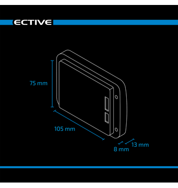 ECTIVE BM X Batteriemonitor mit 500A Shunt und Bluetooth App