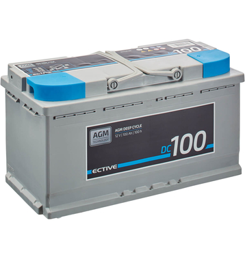 ECTIVE DC 100 AGM Deep Cycle 100Ah Versorgungsbatterie (USt-befreit nach 12 Abs.3 Nr. 1 S.1 UStG)