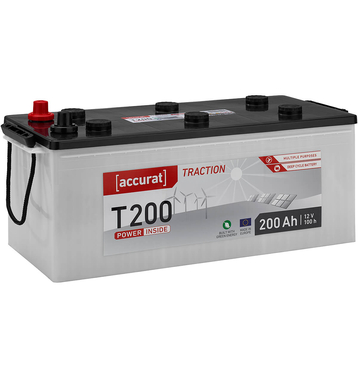 Accurat Traction T200 Versorgungsbatterie 200Ah (USt-befreit nach 12 Abs.3 Nr. 1 S.1 UStG)