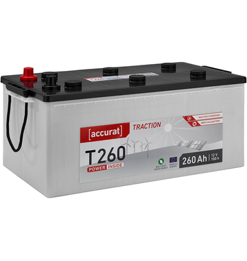 Accurat Traction T260 Versorgungsbatterie 260Ah (USt-befreit nach 12 Abs.3 Nr. 1 S.1 UStG)