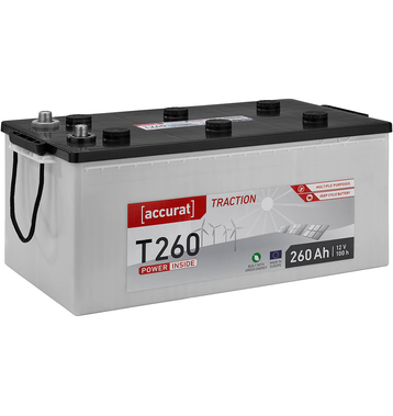 Accurat Traction T260 Versorgungsbatterie 260Ah (USt-befreit nach 12 Abs.3 Nr. 1 S.1 UStG)