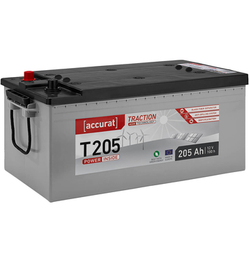 Accurat Traction T205 AGM Versorgungsbatterie 205Ah...