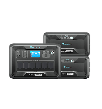 BLUETTI AC500+2xB300S Batteriespeicher 6144Wh 5000W Powerstation-Set