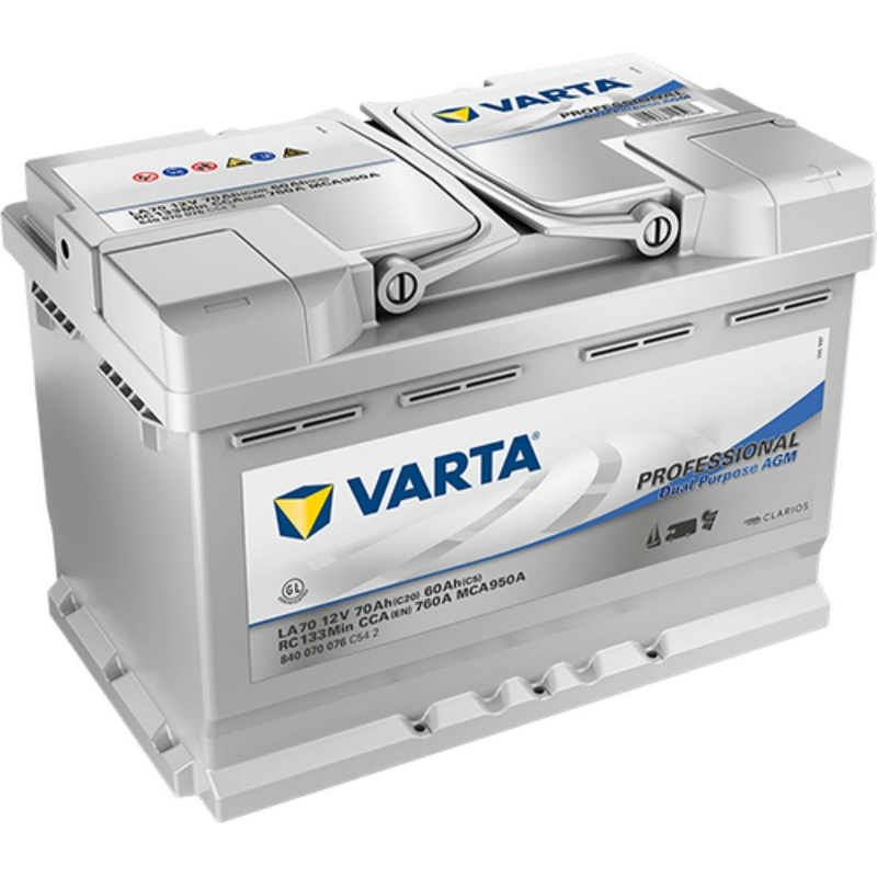 AGM Start-Stop Autobatterie 12V 80Ah 850A/EN PKW KFZ Batterie VRLA