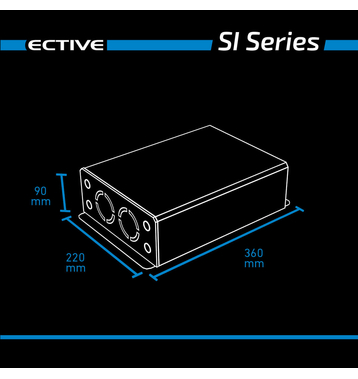 ECTIVE SI 15 1500W/24V Sinus-Wechselrichter mit reiner Sinuswelle