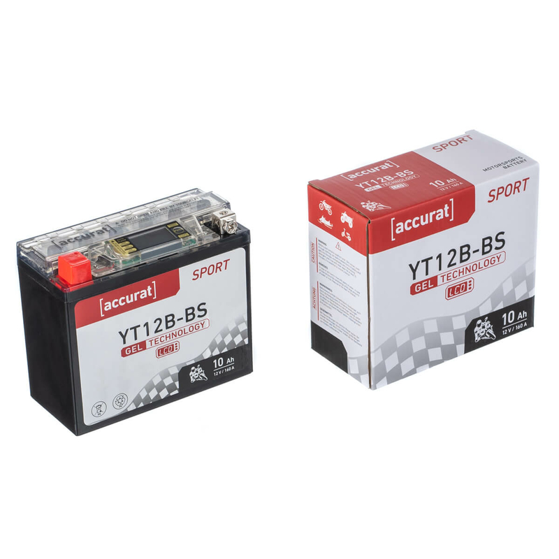 Langzeit Gel Motorradbatterie YT12B-BS 12Ah 12V, 36,90 €
