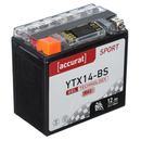 Accurat Sport GEL LCD YTX14-BS Motorradbatterie 12Ah 12V