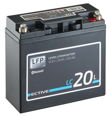 ECTIVE LC 20L BT 12V LiFePO4 Lithium Versorgungsbatterie...