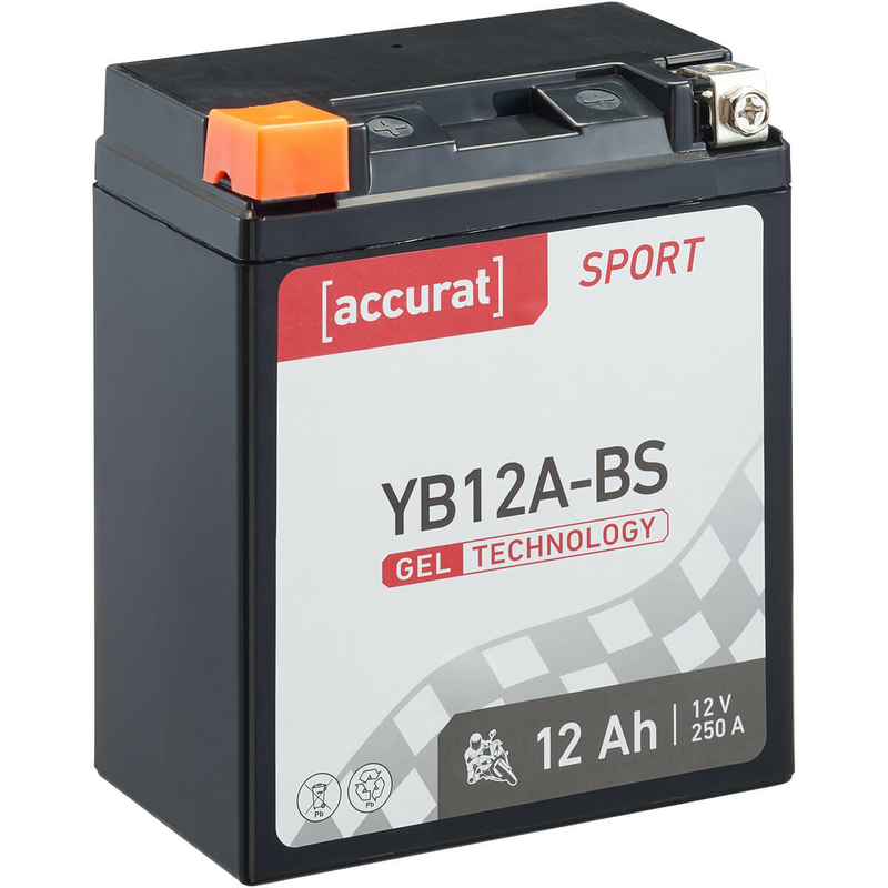 Accurat Sport GEL YTZ12S Batteries moto 12Ah 12V