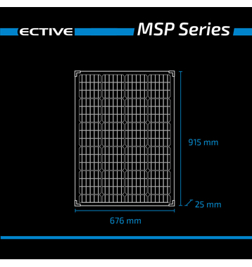 ECTIVE MSP 120 Black Monokristallines Solarmodul 120W (gebraucht, Zustand gut)