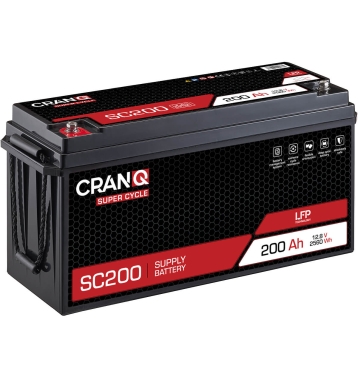 CranQ Super Cycle LFP SC200 12V 200Ah LiFePO4 Versorgungsbatterie
