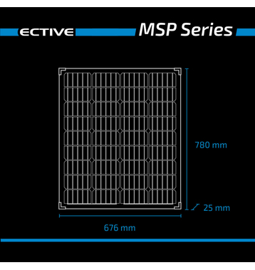 ECTIVE MSP 100 Black Monokristallines Solarmodul 100W (gebraucht, Zustand gut)