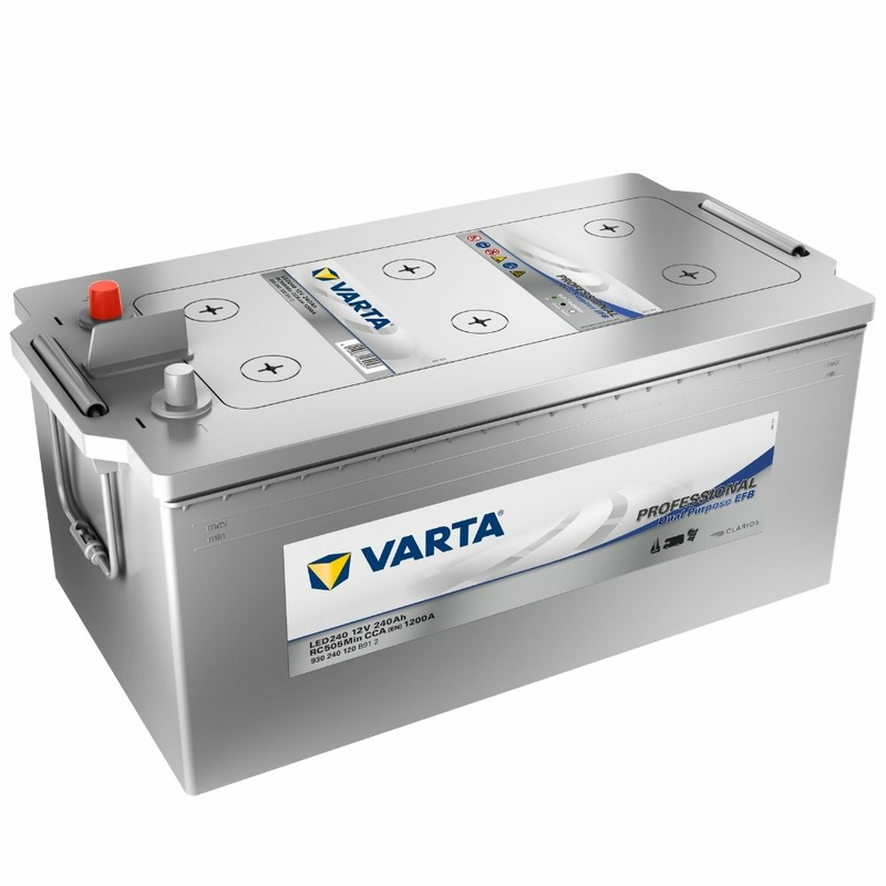 Varta Bootsbatterie Professional Dual Purpose EFB LED 80 (Kapazität: 80 Ah,  12 V)
