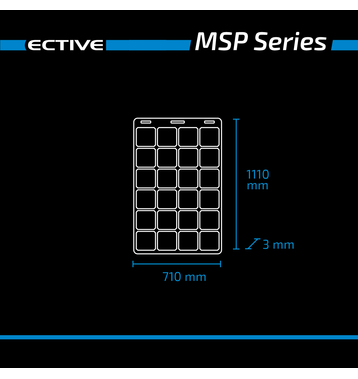 ECTIVE MSP 140 Flex flexibles Solarmodul monokristallin 140W
