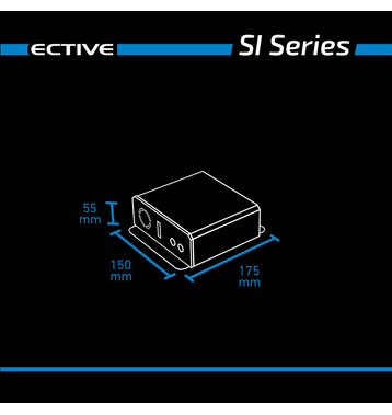 ECTIVE SI 3 300W/12V Sinus-Wechselrichter mit reiner Sinuswelle (gebraucht, Zustand gut)