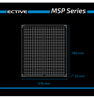 ECTIVE MSP 100s Black Monokristallines Solarmodul 100W (Umsatzsteuerbefreit)