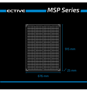 ECTIVE MSP 120s Black Monokristallines Solarmodul 120W (Umsatzsteuerbefreit)