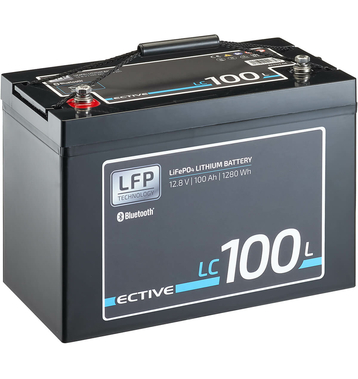 ECTIVE LC 100L BT 12V LiFePO4 Lithium Versorgungsbatterie 100 Ah (USt-befreit nach 12 Abs.3 Nr. 1 S.1 UStG)
