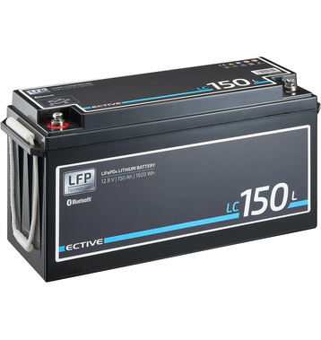 ECTIVE LC 150L BT 12V LiFePO4 Lithium Versorgungsbatterie 150 Ah (USt-befreit nach 12 Abs.3 Nr. 1 S.1 UStG)