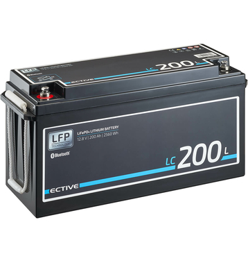 ECTIVE LC 200L BT 12V LiFePO4 Lithium Versorgungsbatterie 200 Ah (USt-befreit nach 12 Abs.3 Nr. 1 S.1 UStG)