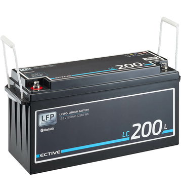ECTIVE LC 200L BT 12V LiFePO4 Lithium Versorgungsbatterie 200 Ah (USt-befreit nach 12 Abs.3 Nr. 1 S.1 UStG)
