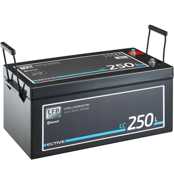 ECTIVE LC 250L BT 12V LiFePO4 Lithium Versorgungsbatterie 250 Ah (USt-befreit nach 12 Abs.3 Nr. 1 S.1 UStG)