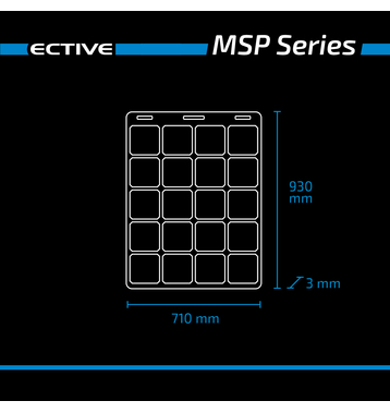 ECTIVE MSP 120 Flex flexibles Solarmodul monokristallin 120W (Umsatzsteuerbefreit)