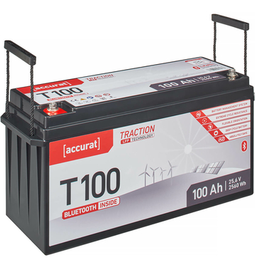 Accurat Traction T100 LFP BT 24V LiFePO4 Lithium Versorgungsbatterie 100Ah (USt-befreit nach 12 Abs.3 Nr. 1 S.1 UStG)