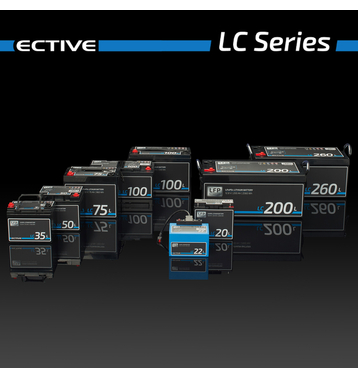 ECTIVE LC 12L 12V LiFePO4 Lithium Versorgungsbatterie 12Ah (USt-befreit nach 12 Abs.3 Nr. 1 S.1 UStG)