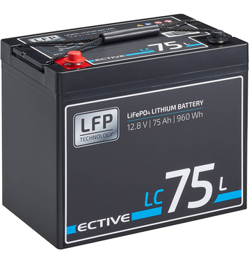 ECTIVE LC 75L 12V LiFePO4 Lithium Versorgungsbatterie 75...