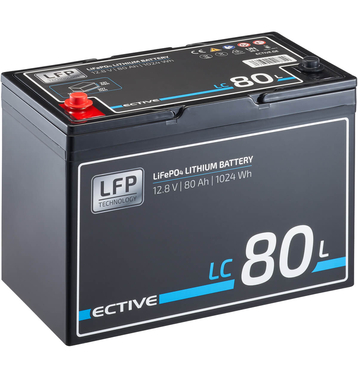 ECTIVE LC 80L 12V LiFePO4 Lithium Versorgungsbatterie...
