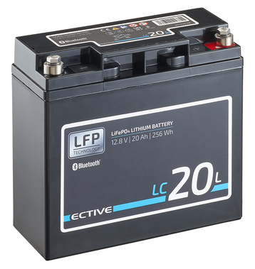 ECTIVE LC 20L BT 12V LiFePO4 Lithium Versorgungsbatterie 20 Ah (USt-befreit nach 12 Abs.3 Nr. 1 S.1 UStG)