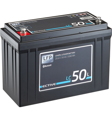 ECTIVE LC 50L BT 24V LiFePO4 Lithium Versorgungsbatterie 50 Ah (USt-befreit nach 12 Abs.3 Nr. 1 S.1 UStG)