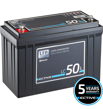 ECTIVE LC 50L BT 24V LiFePO4 Lithium Versorgungsbatterie 50 Ah (USt-befreit nach 12 Abs.3 Nr. 1 S.1 UStG)