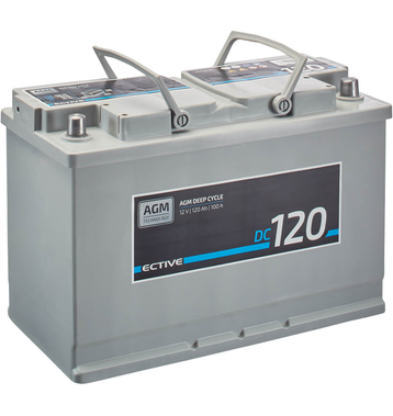 ECTIVE DC 120 AGM Deep Cycle 120Ah Versorgungsbatterien (USt-befreit nach 12 Abs.3 Nr. 1 S.1 UStG)