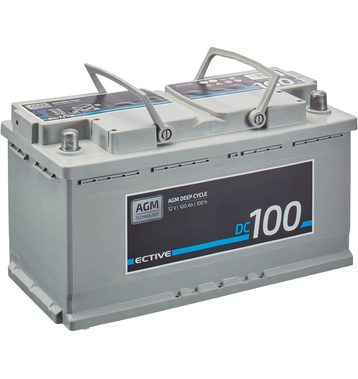 ECTIVE DC 100 AGM Deep Cycle 100Ah Versorgungsbatterie (USt-befreit nach 12 Abs.3 Nr. 1 S.1 UStG)