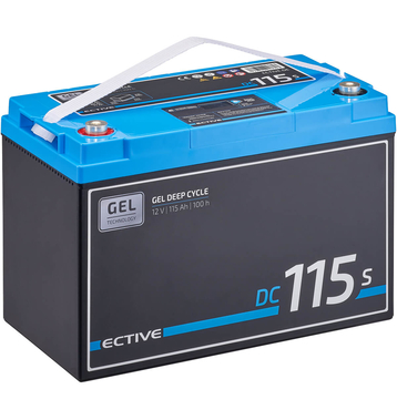 ECTIVE DC 115S GEL Deep Cycle mit LCD-Anzeige 115Ah Versorgungsbatterie (USt-befreit nach 12 Abs.3 Nr. 1 S.1 UStG)