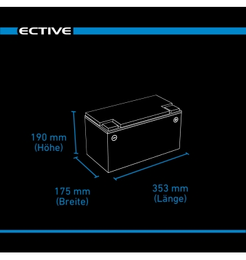 ECTIVE LC 150 LT 12V LiFePO4 Lithium Versorgungsbatterie 150 Ah
